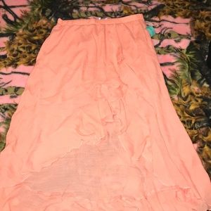 NEW WITH TAGS!! Maxi skirt with open front.